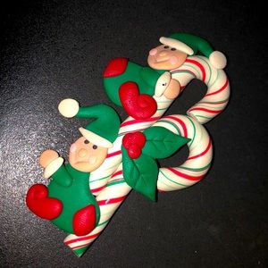 🔴 Elf Cane🎄Christmas Pin